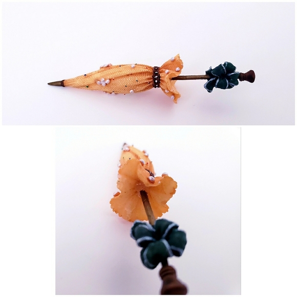 Victorian Style Resin Shoe, Purse Umbrella Steampunk Jester Boot figurine 4pcs. - Picture 5 of 5